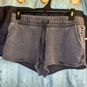 Vs pink small drawstring pocketed fleece shorts